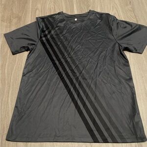 K-Swiss Charcoal and Black Men's Tee